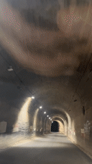 Video captures nighttime tunnel passage near Bin El Ouidane, Morocco