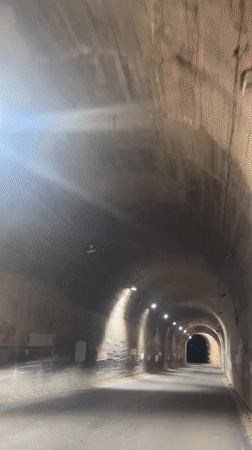Video captures nighttime tunnel passage near Bin El Ouidane, Morocco