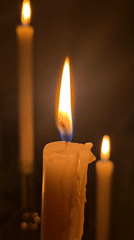 Candlelit evening scene documented in Budapest home