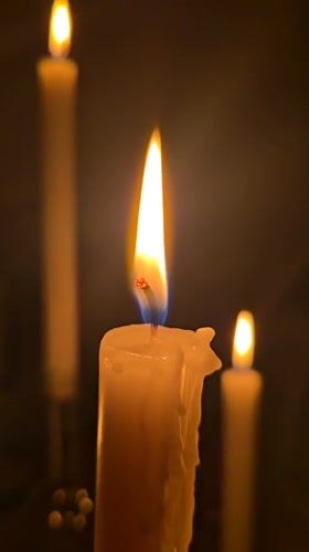 Candlelit evening scene documented in Budapest home