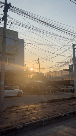 Street scene documented in Pattaya City, Thailand intersection