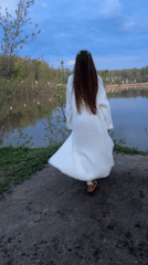 Casual lakeside moments captured in Klin, Russia