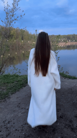 Casual lakeside moments captured in Klin, Russia