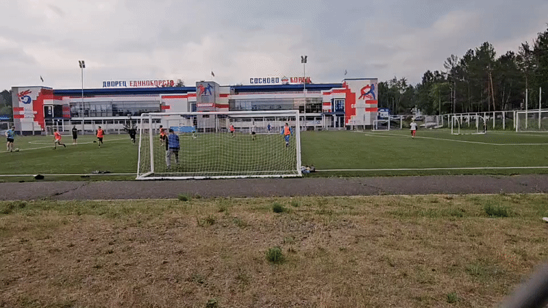 Soccer games and drone racing at a Sosnovoborsk sports complex