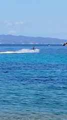 A busy morning on the clear blue waters off Sithonia, Greece