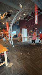 Afternoon at the Connecticut Science Center, inside and out