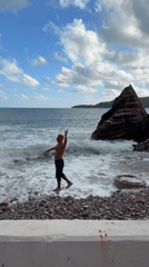 Beach activities captured by witnesses in Rafailovići, Montenegro
