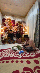 Traditional 7 Bulanan pregnancy ceremony in Meunasah Raya, Aceh