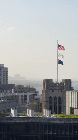 Chicago skyline aerials, an empty garage, and a stir-fry