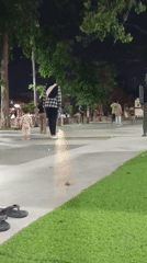 Sidoarjo's Jayandaru plaza on a busy weeknight