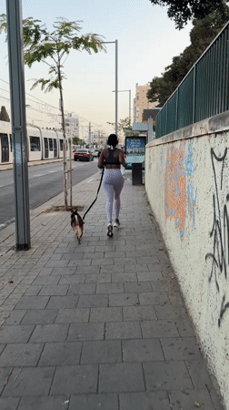 Routine street activity recorded in Tel Aviv neighborhood