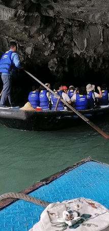 Morning boat tours navigate Ha Long Bay caves