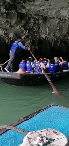 Morning boat tours navigate Ha Long Bay caves