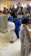 Wedding celebration draws crowds in traditional attire in Nigeria