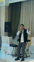 Musical celebration with karaoke and dancing in Areni, Armenia
