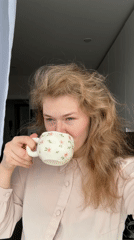 Woman in paisley pajamas observed resting in Kazan home