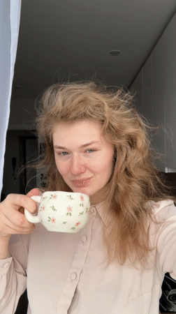 Woman in paisley pajamas observed resting in Kazan home