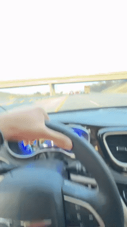 Driver Records Highway Travel Video in Whitewater