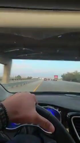 Driver Records Highway Travel Video in Whitewater