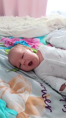 Newborn infant documented in home setting in Andreyevo, Russia