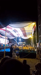 Traditional arts night in Wanareja: Wayang Kulit, gamelan, and street food