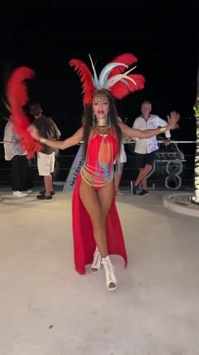Poolside carnival performances light up a Koh Samui evening