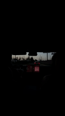 Sunset car journey documented through San Bernardino Tlaxcalancingo