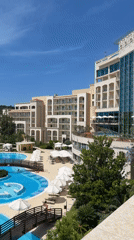 Resort hotel documented in Boreti Montenegro morning