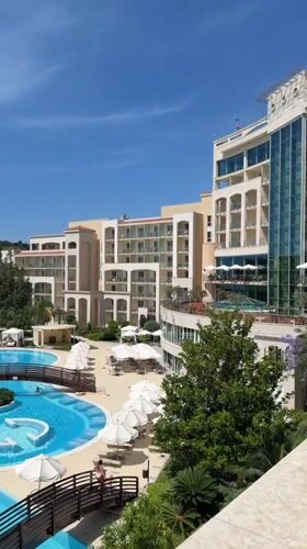 Resort hotel documented in Boreti Montenegro morning