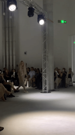 Fashion show with evening wear held in Minsk