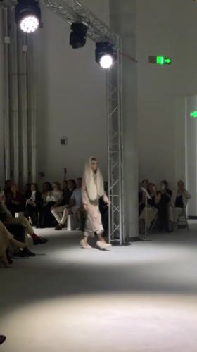 Fashion show with evening wear held in Minsk