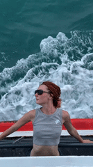 On the Seahorse ferry off Nathon, Thailand