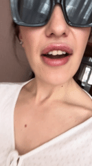Woman takes selfie series in Chaikovsky, demonstrates tongue trick