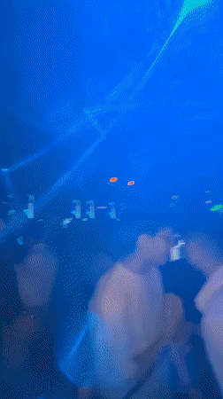 Late-night club scene in Plovdiv, Bulgaria