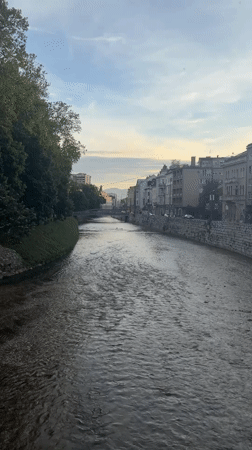 Casual afternoon moments documented across central Sarajevo