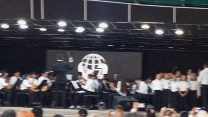 Children's orchestra performs in Tinaquillo, Venezuela