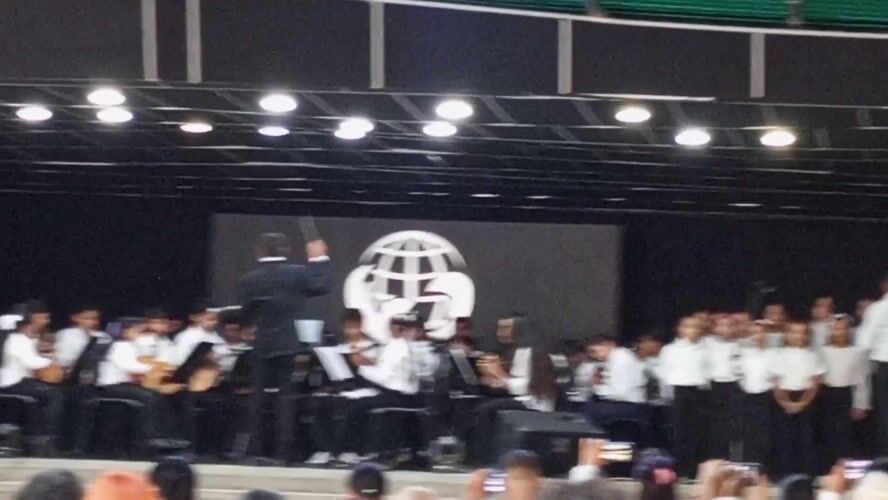 Children's orchestra performs in Tinaquillo, Venezuela