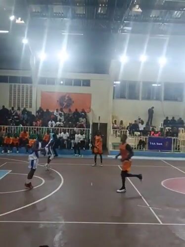 Basketball game under the Kenya Basketball Federation banner, Nairobi