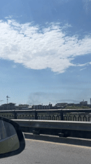 Morning traffic scenes captured in Perm, Russia