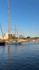 Barcelona marina on a calm summer afternoon