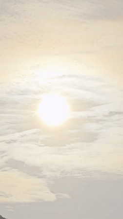 Radiant sun captured over Bac Nha Trang natural landscape