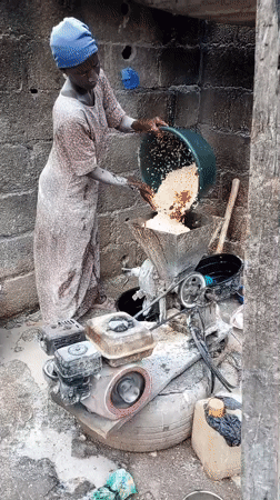Traditional food processing in Bauchi, Nigeria