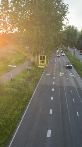 Evening scenes of highways and parks captured in Rijswijk