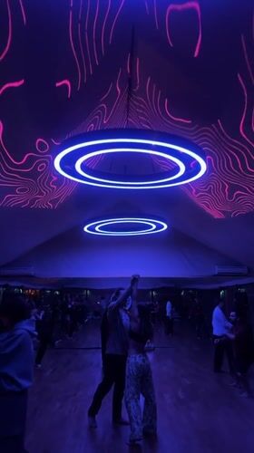 Dance event with projection mapping captured in Kediri venue