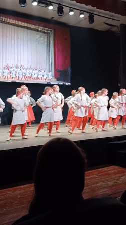 Youth dance performance commemorates wartime history in Votkinsk, Russia