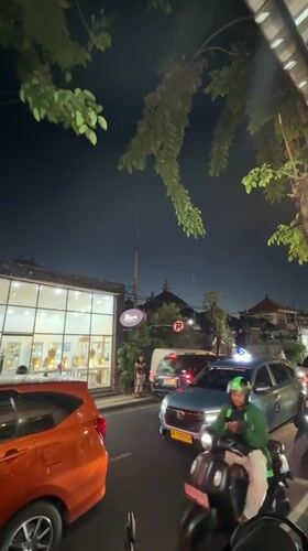 Kuta nightlife scene captured across bars, restaurants, streets