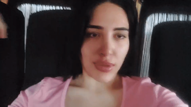 Women and dog recorded in vehicle in Sevan, Armenia