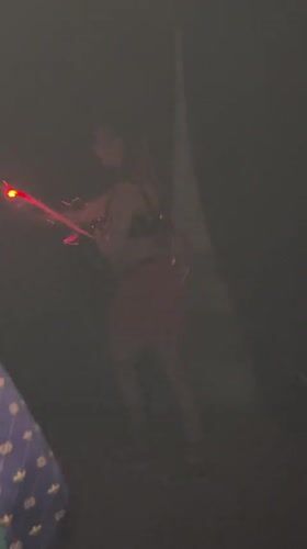 DJ event with crowd dancing in red-lit Kyiv venue
