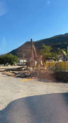 Construction site activity recorded in Podlastva, Montenegro