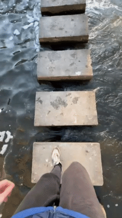 Afternoon activities captured around water features in Hrodna, Belarus